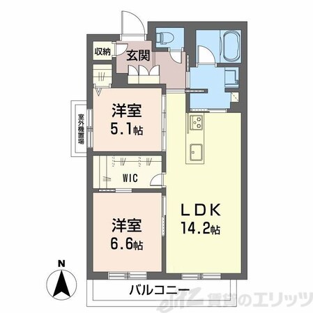 シャーメゾン サイビータの物件間取画像
